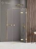 NEW TRENDY Kabina prysznicowa 80x90x200 AVEXA GOLD SHINE z wieszakiem relingowym EXK-3164/EXK-3194
